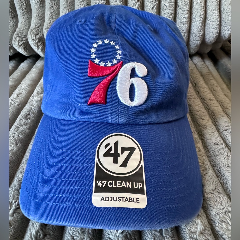 Philadelphia 76ers '47 Clean-Up Adjustable Hat - Royal